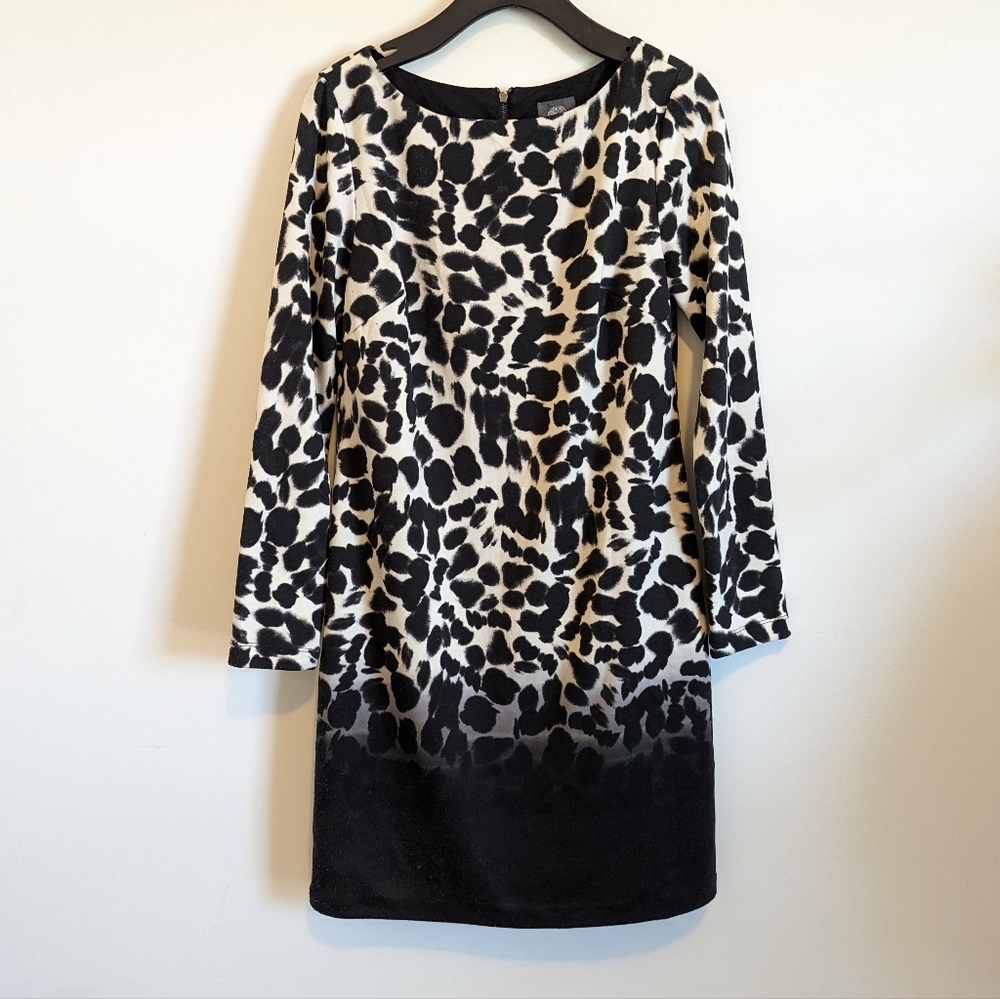 Vince Camuto | Leopard Long Sleeve Dress